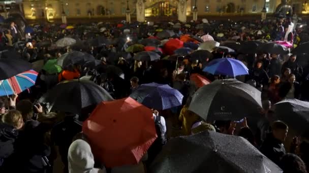 Buckingham Palace Londra Regno Unito Settembre 2022 Polizia Metropolitana Fila — Video Stock