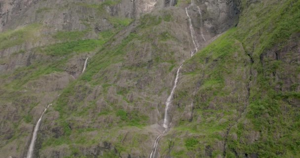 Det Berömda Vattenfallet Kjerrskredsfossen Norge — Stockvideo