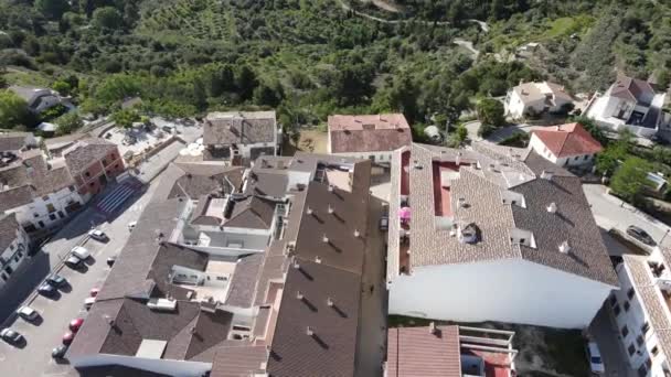 Πόλη Castell Guadalest Από Ψηλά Αριστερά Ηλιόλουστη Και Ζεστή — Αρχείο Βίντεο