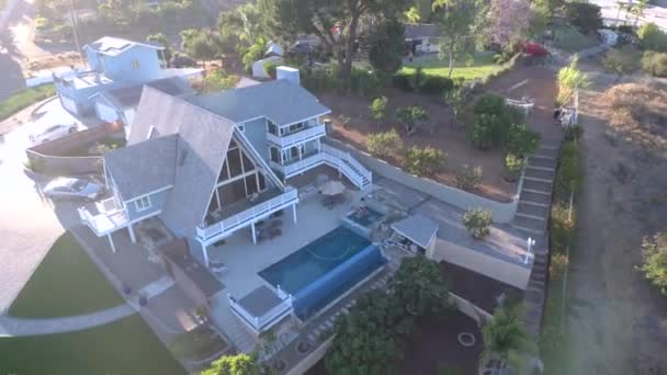 Nieruchomość Kalifornii Amazing Insane House Pool Multi Level Home Next — Wideo stockowe