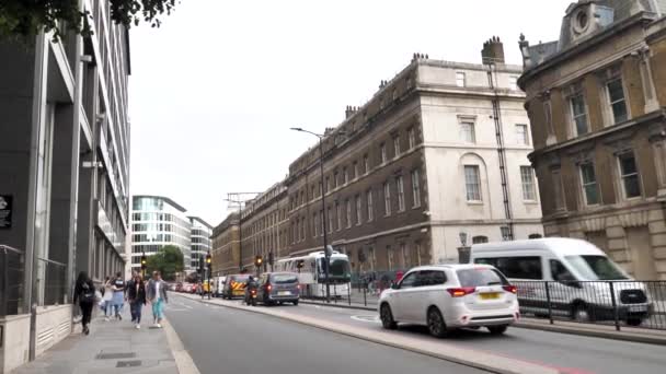 City London Engeland September 2022 Opname Van Centraal Londen Met — Stockvideo