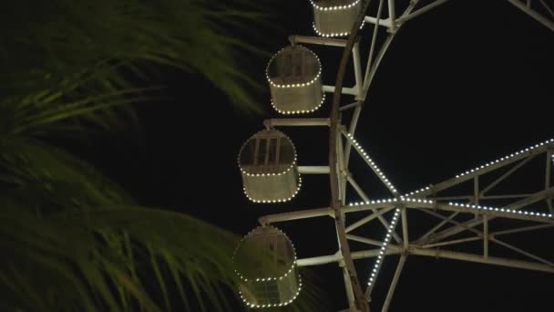 Гігантське Колесо Ферріса Парку Розваг Азії — стокове відео