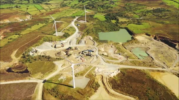 Drónfelvételek Homokbányáról Észak Írországban — Stock videók