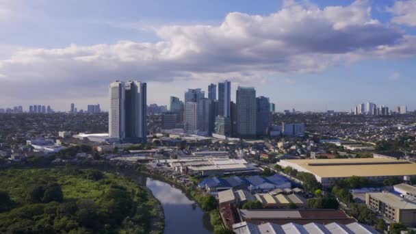 Marikina River Drone Footage City View — 비디오