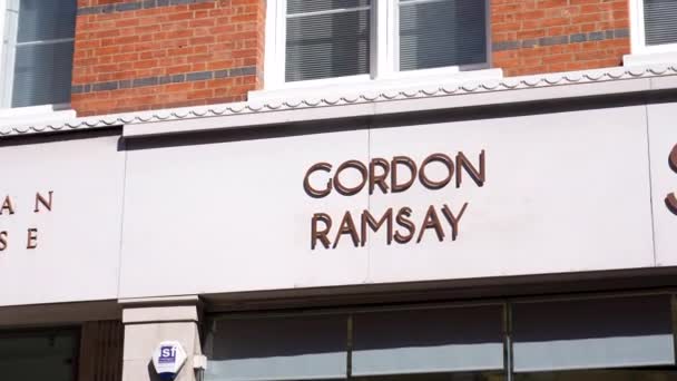 Farringdon Londres Reino Unido Julio 2022 Establecimiento Plano Del Restaurante — Vídeo de stock