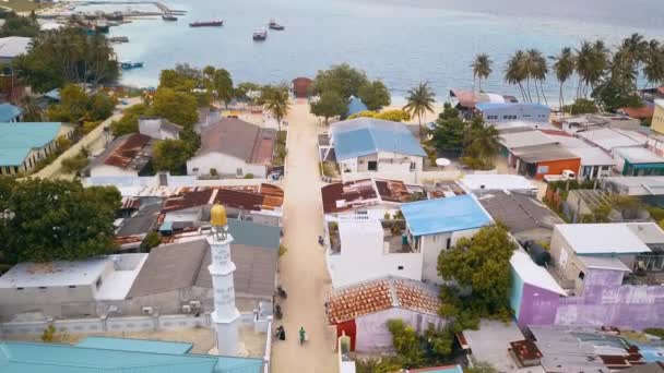 Drone Shots Maldivian Island Thuslusdhoo Capital Male Maldivas — Vídeo de Stock