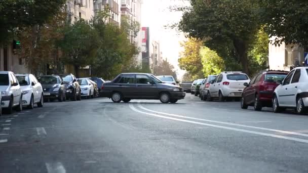 伊朗首都德黑兰的城市枪击案景观 天际线 地标交通 — 图库视频影像