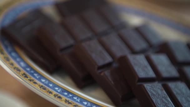 Rollo Chocolate Negro — Vídeos de Stock