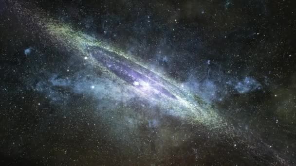 4K在星云和星系背景下的大宇宙 — 图库视频影像