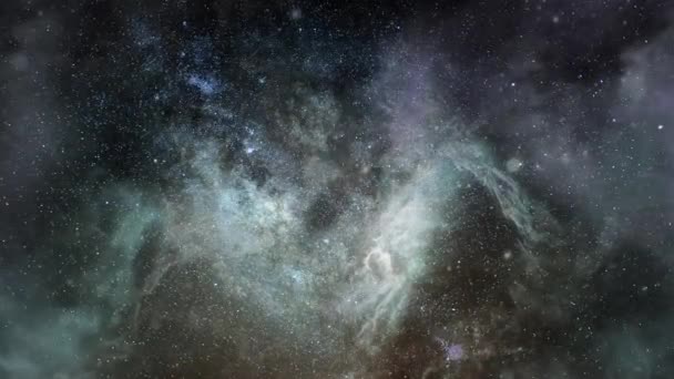 星云的4K视点合并成宇宙中的一个 — 图库视频影像