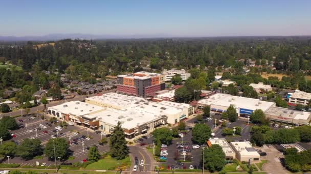 Centrum Handlowe Oakway Center Eugene Oregon Usa Dron Powietrzny Orbituje — Wideo stockowe