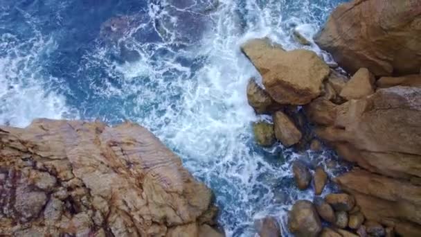 Tirare Drone Clip Dalla Scogliera Spagna — Video Stock