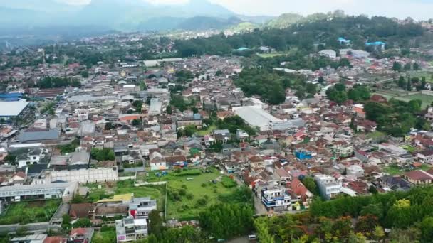 Arriba Arriba Abajo Edificios Residenciales Casas Bandung Indonesia — Vídeos de Stock