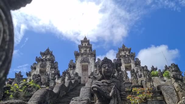 Pura Penataran Agung Lempuyang Hindutempel Insel Bali Indonesien Tore Treppen — Stockvideo