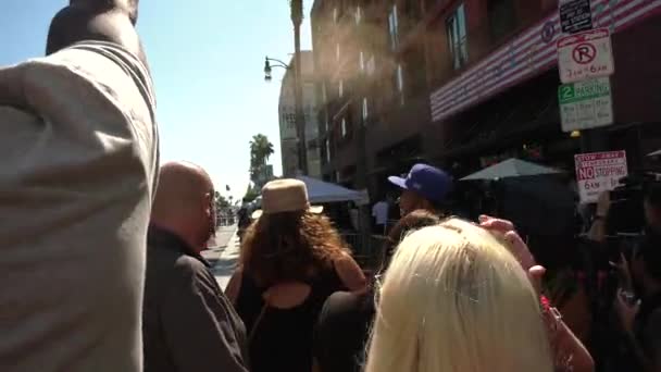 Blick Vom Hollywood Walk Fame — Stockvideo