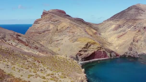 Veduta Aerea Della Parte Orientale Madeira Ponta Loureno — Video Stock