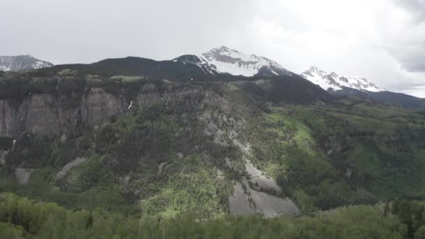 Colorado San Miguel Vârf Munții Stâncoși Vest Timpul Iernii Dolly — Videoclip de stoc