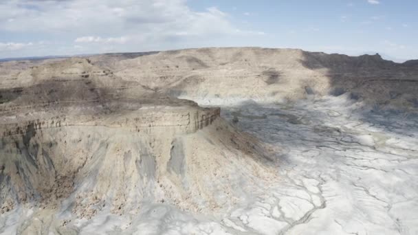 Wasserabflussspuren Der Wüste Von Utah Der Nähe Von Hanksville Außerhalb — Stockvideo