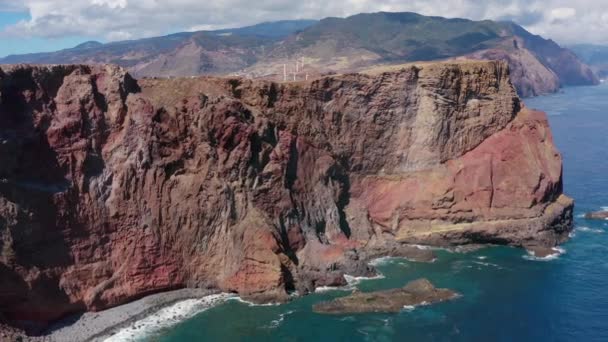 Vista Aérea Zona Comedor Del Archipiélago Madeira — Vídeos de Stock