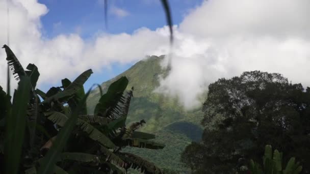 Ενεργό Ηφαίστειο Arenal Στη Fortuna Costa Rica Τροπικό Δάσος Ζούγκλα — Αρχείο Βίντεο