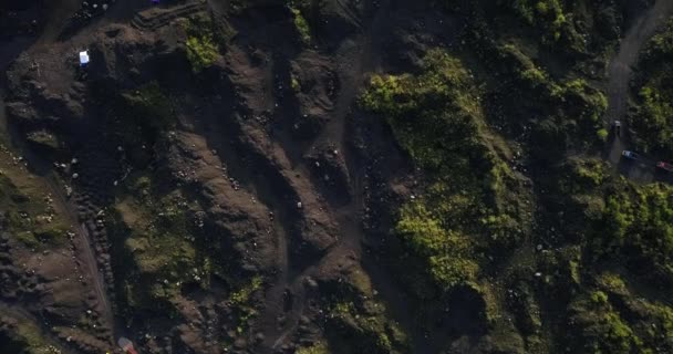 Drohnenangriffe Auf Große Sandminen Die Umweltschäden Verursachen Der Sand Stammt — Stockvideo