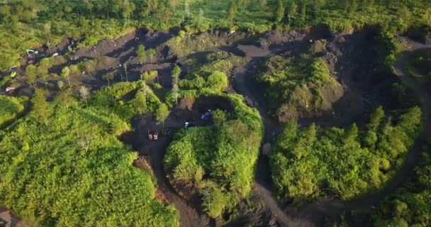 Drones Órbita Disparados Por Minas Ilegais Que Danificam Meio Ambiente — Vídeo de Stock