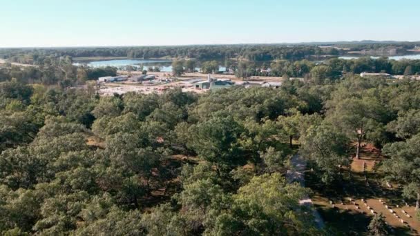 Autostrada Morska Muskegon Wysokościami Wieża Ciśnień — Wideo stockowe