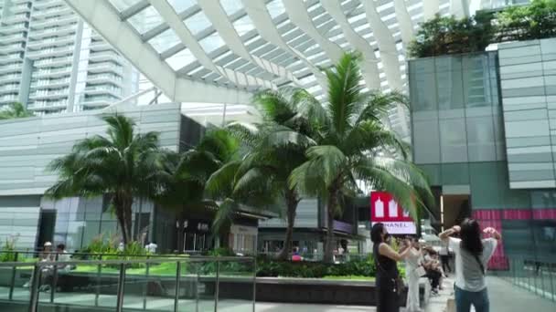 Upscale Εμπορικό Κέντρο Brickell City Centre Αργά Αποκαλύπτοντας Κλίση — Αρχείο Βίντεο
