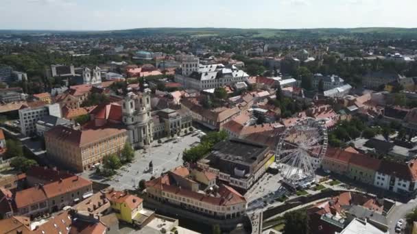 Ultrabreite Luftaufnahme Der Kirche Des Heiligen Antonius Von Padua Inmitten — Stockvideo