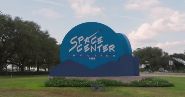 Etablera Skott Nasa Space Center Houston — Stockvideo