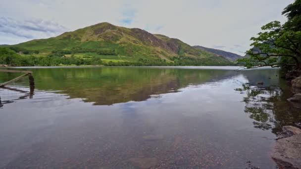 Widok Jezioro Buttermere Parku Narodowym Lake District Kumbria Wielkiej Brytanii — Wideo stockowe