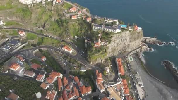 Vista Aérea Freguesia Ponta Sol Ilha Madeira Drone Voando Para — Vídeo de Stock