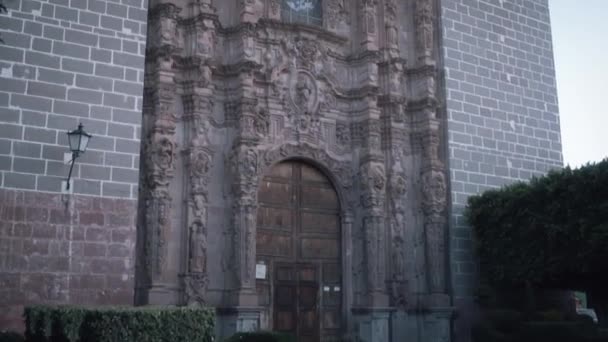Iglesia San Francisco Церква Місті Сан Мігель Альєнде — стокове відео
