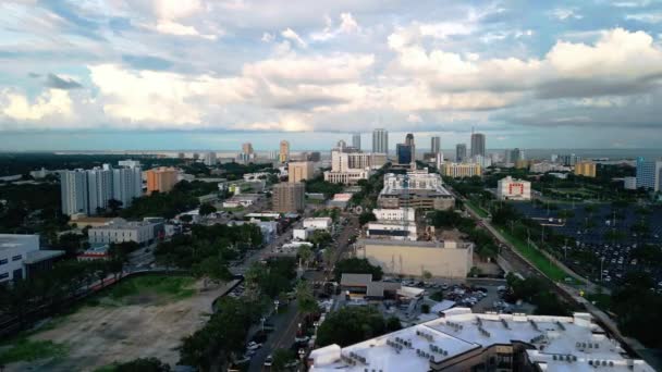 Vue Aérienne Skyline Centre Ville Saint Pétersbourg Dans Région Tampa — Video