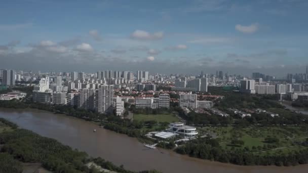 Hiperlapso Volar Phu Hung Área Chi Minh City Vietnam Mañana — Vídeos de Stock