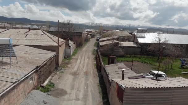 Périphérie Vardenis Arménie Sur Frontière Orientale Azerbaijan Affichage Des Rues — Video