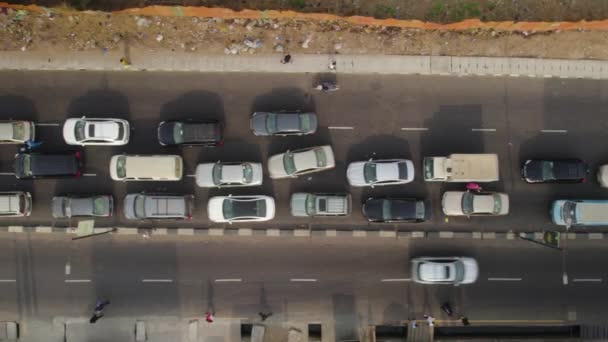 ラゴスの静止車両との交通渋滞 — ストック動画