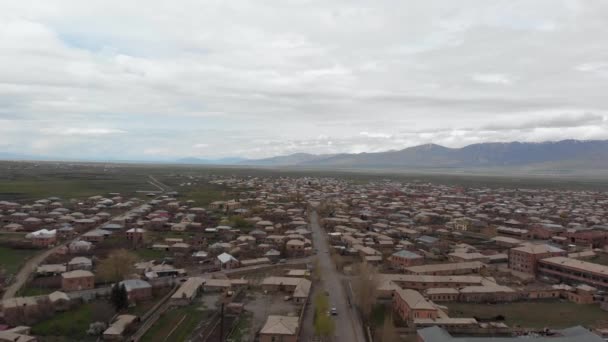 Périphérie Vardenis Arménie Sur Frontière Orientale Azerbaijan Affichage Des Rues — Video