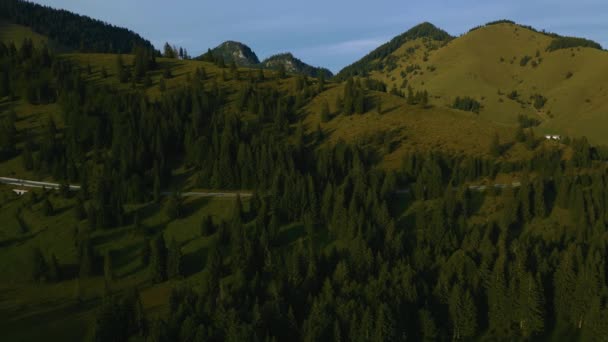 Film Bawarski Austriacki Sudelfeld Alpy Wendelsteina Szczyty Górskie Romantycznymi Idyllicznymi — Wideo stockowe