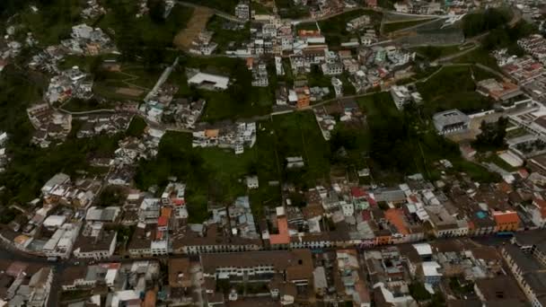 2010 Historic City Center Quito Virgin Panecillo Volcanic Hill Ecuador — 비디오