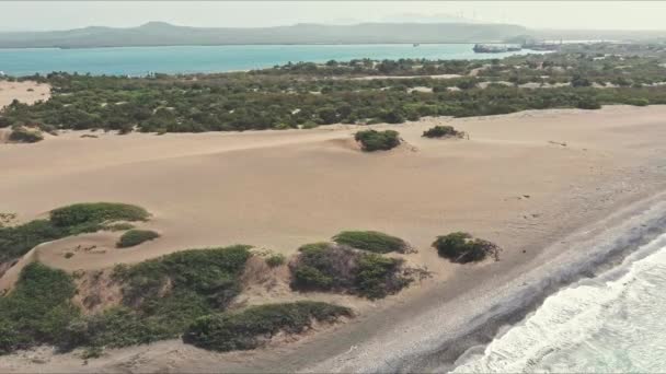 Dunes Bani Las Dunas Bani Sudul Republicii Dominicane Cerc Vedere — Videoclip de stoc