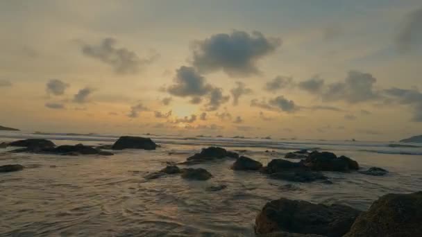 Timelapse Sunset Playa Tamarindo Κόστα Ρίκα Διάσημο Σημείο Σέρφερ — Αρχείο Βίντεο