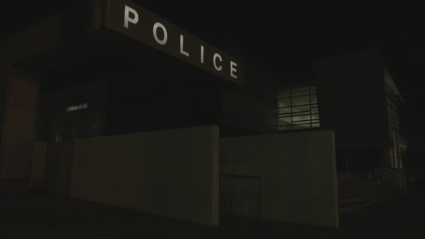 Circa 2022S August Los Angeles Usa Generic Small Police Station — Stock video