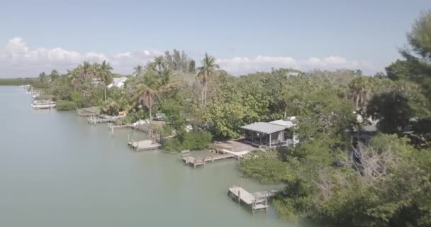 Piękne Nadmorskie Domy Miejsce Wypoczynku Fort Myers Ameryce — Wideo stockowe