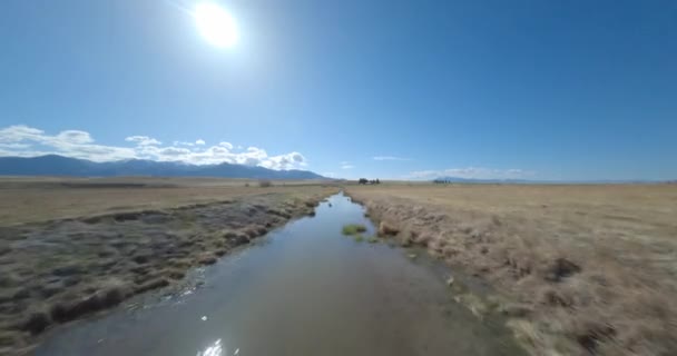 Bela Paisagem Natural Rural Montana Verão América — Vídeo de Stock