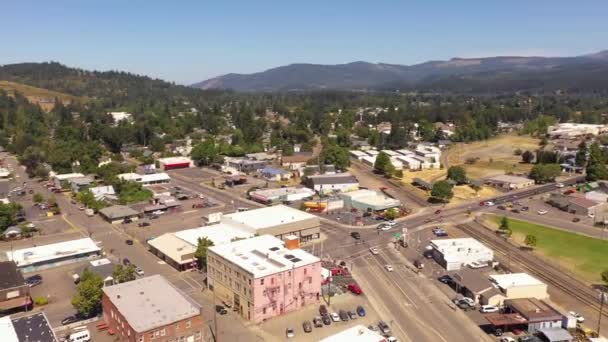 Vue Aérienne Par Drone Cottage Grove Oregon États Unis — Video