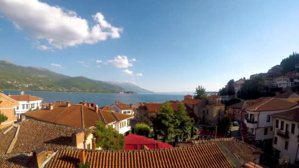 Lake Ohrid Timelapse North Macedonia — Stock Video