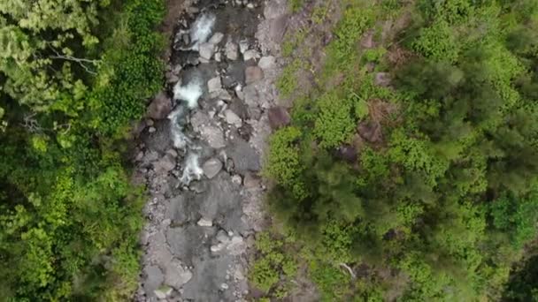 Rio Wailuku Iao Valley Mosca Aérea Sobre — Vídeo de Stock