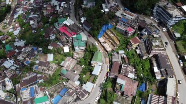 Воздушный Полет Над Холмом Кохима Нагаленде Северо Востоке Индии — стоковое видео