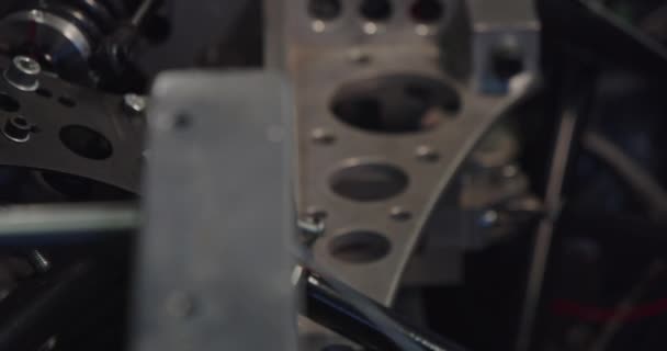Detalle Del Sistema Suspensión Fórmula Tiro Lento Muñeca — Vídeos de Stock
